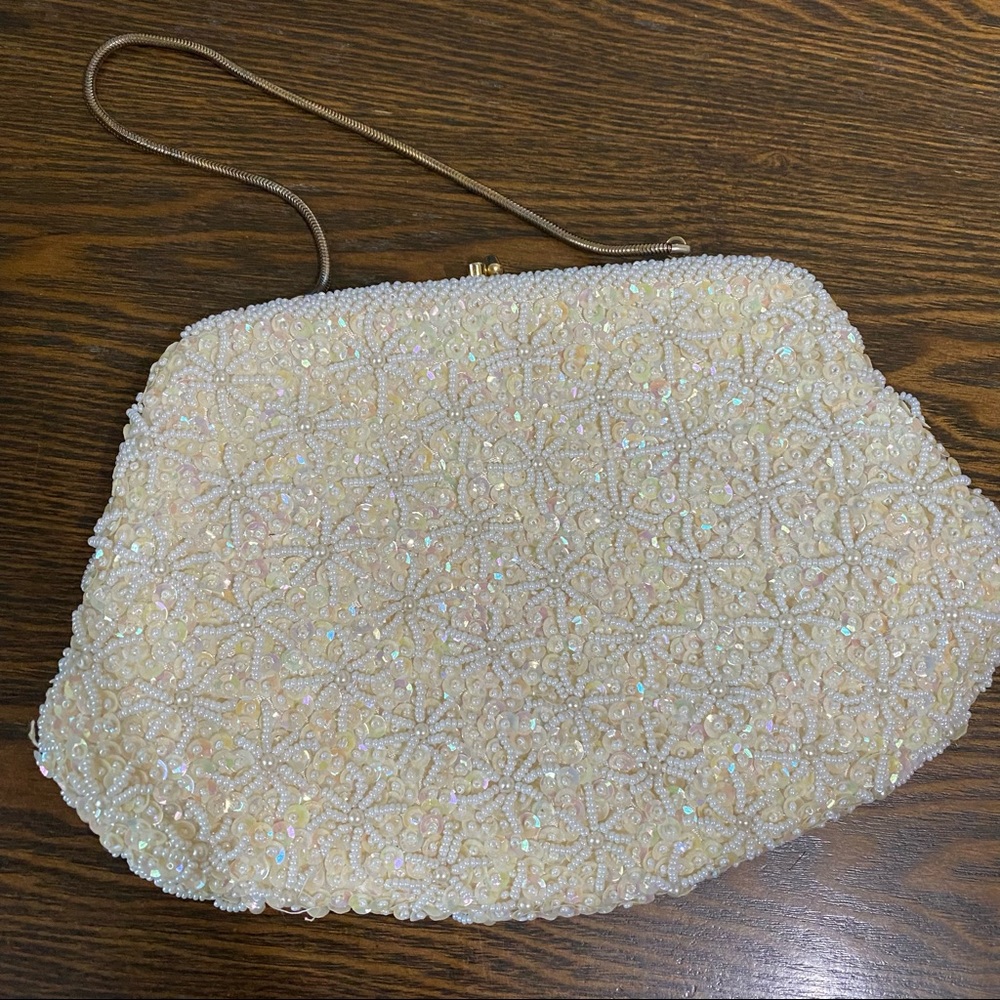 Vintage sequined clutch